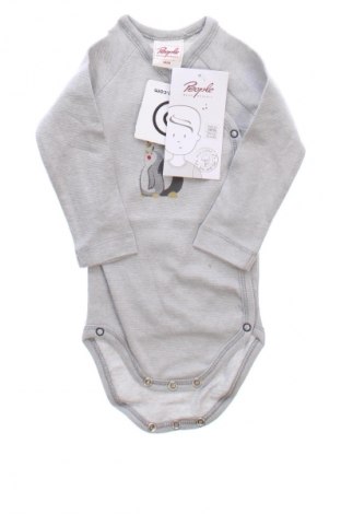 Детско боди People Wear Organic, Размер 1-2m/ 50-56 см, Цвят Сив, Цена 17,60 лв.