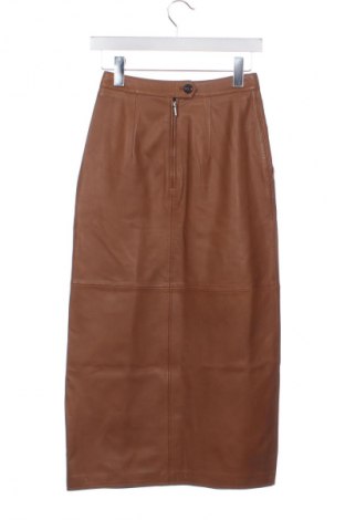 Lederrock Tommy Hilfiger, Größe XS, Farbe Braun, Preis 579,99 €