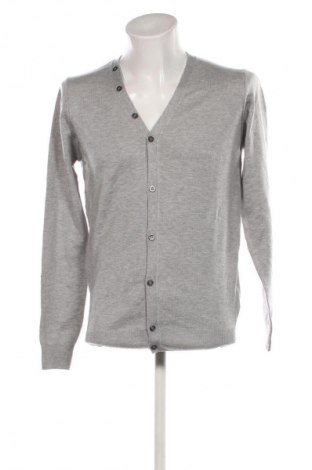 Herren Strickjacke Piazza Italia, Größe M, Farbe Grau, Preis 21,99 €