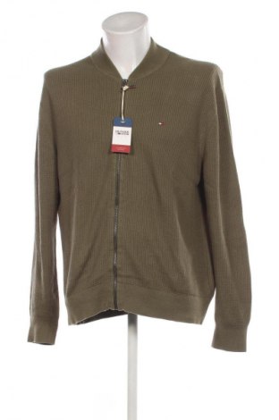 Jachetă tricotată de bărbați Tommy Hilfiger, Mărime L, Culoare Verde, Preț 794,99 Lei