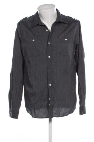 Herrenhemd Hurley, Größe L, Farbe Grau, Preis 28,13 €
