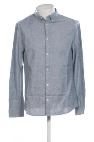 Мъжка риза Tommy Jeans, Размер L, Цвят Син, Цена 119,99 лв.