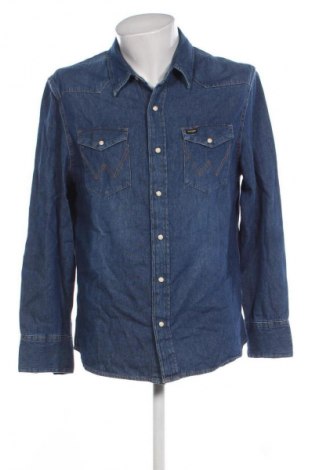 Herrenhemd Wrangler, Größe M, Farbe Blau, Preis € 67,99