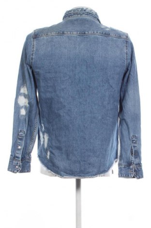 Мъжка риза Zara, Размер M, Цвят Син, Цена 14,99 лв.