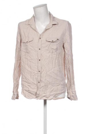 Herrenhemd Zara Man, Größe XL, Farbe Beige, Preis 17,30 €