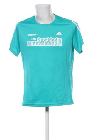 Herren T-Shirt Adidas, Größe L, Farbe Grün, Preis € 18,99