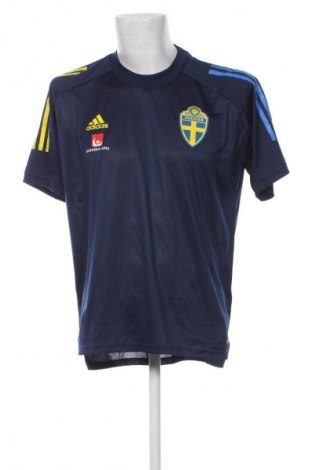 Ανδρικό t-shirt Adidas, Μέγεθος L, Χρώμα Μπλέ, Τιμή 17,99 €