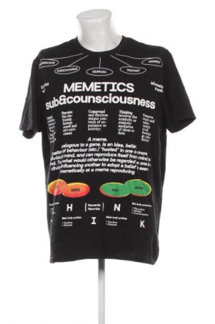 Мъжка тениска Bershka, Размер XL, Цвят Черен, Цена 19,00 лв.