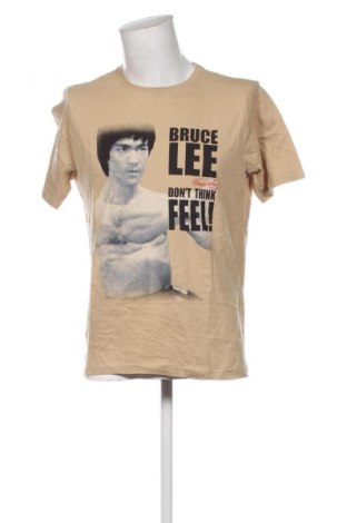 Herren T-Shirt Bruce Lee, Größe M, Farbe Beige, Preis 4,99 €