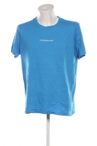 Herren T-Shirt Calvin Klein Jeans, Größe XXL, Farbe Blau, Preis 23,99 €