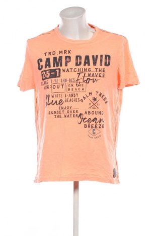 Herren T-Shirt Camp David, Größe XL, Farbe Orange, Preis € 7,99
