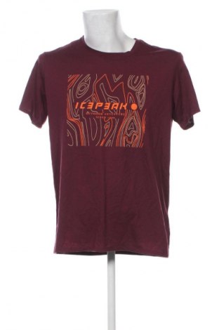 Ανδρικό t-shirt Icepeak, Μέγεθος XL, Χρώμα Κόκκινο, Τιμή 17,99 €