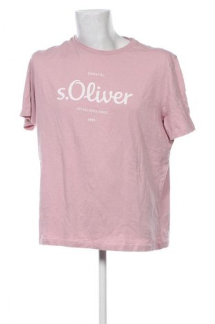 Herren T-Shirt S.Oliver, Größe XXL, Farbe Aschrosa, Preis 10,99 €