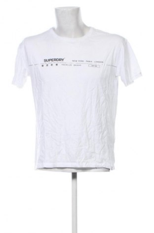 Herren T-Shirt Superdry, Größe S, Farbe Weiß, Preis 27,99 €