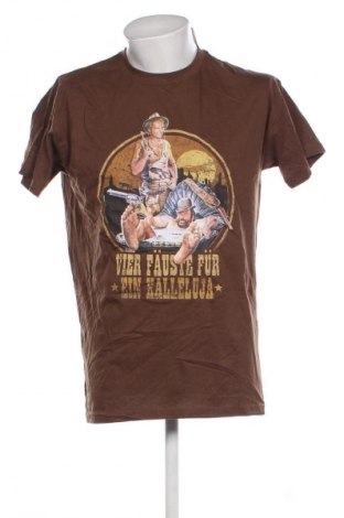 Ανδρικό t-shirt Terence Hill, Μέγεθος L, Χρώμα Καφέ, Τιμή 12,99 €