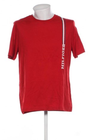 Мъжка тениска Tommy Hilfiger, Размер L, Цвят Червен, Цена 75,99 лв.