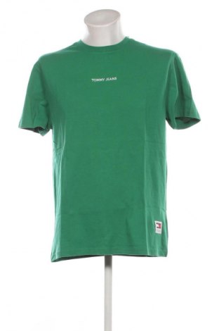 Męski T-shirt Tommy Jeans, Rozmiar M, Kolor Zielony, Cena 184,99 zł