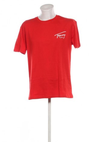Herren T-Shirt Tommy Jeans, Größe L, Farbe Rot, Preis 32,99 €