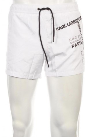 Herren Badeanzug Karl Lagerfeld, Größe S, Farbe Weiß, Preis 38,99 €