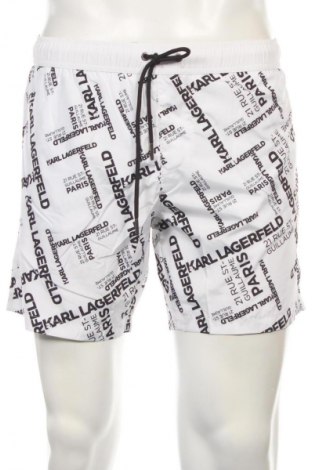 Herren Badeanzug Karl Lagerfeld, Größe L, Farbe Weiß, Preis 58,99 €
