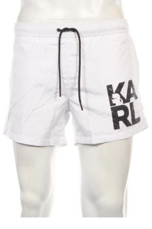 Herren Badeanzug Karl Lagerfeld, Größe M, Farbe Weiß, Preis 58,31 €