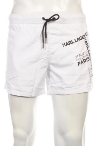 Herren Badeanzug Karl Lagerfeld, Größe M, Farbe Weiß, Preis 58,31 €