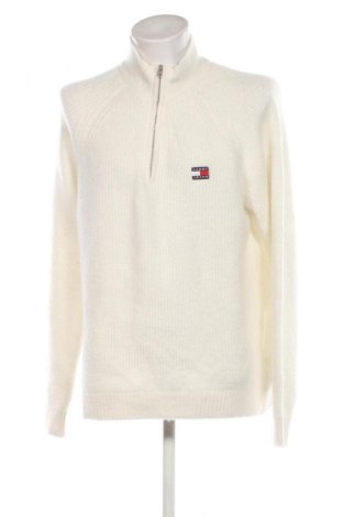 Herrenpullover Tommy Jeans, Größe L, Farbe Weiß, Preis 89,99 €
