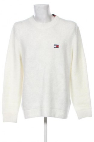 Pulover de bărbați Tommy Jeans, Mărime M, Culoare Alb, Preț 438,99 Lei