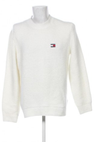 Herrenpullover Tommy Jeans, Größe M, Farbe Weiß, Preis 89,99 €