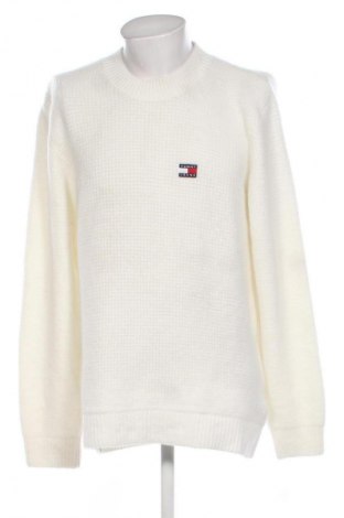 Pulover de bărbați Tommy Jeans, Mărime M, Culoare Alb, Preț 186,99 Lei