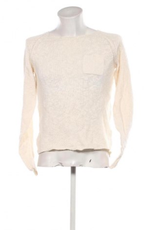 Herrenpullover Zara Man, Größe M, Farbe Ecru, Preis 22,99 €
