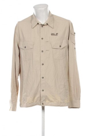 Herrenjacke Jack Wolfskin, Größe L, Farbe Beige, Preis 60,99 €