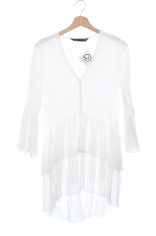 Kleid Zara, Größe XS, Farbe Weiß, Preis 14,99 €