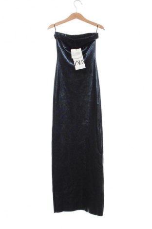 Рокля Zara, Размер XS, Цвят Син, Цена 77,00 лв.