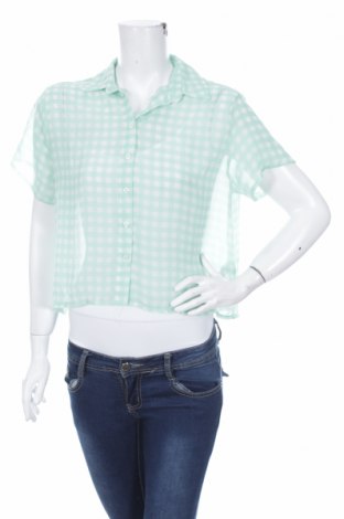 Γυναικείο πουκάμισο New Look, Μέγεθος M, Χρώμα Πράσινο, Τιμή 9,28 €