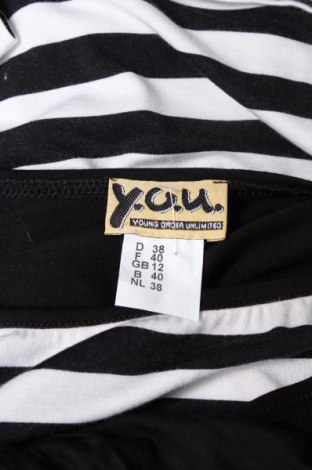 Дамска блуза Y.o.u, Размер M, Цвят Черен, Цена 22,00 лв.