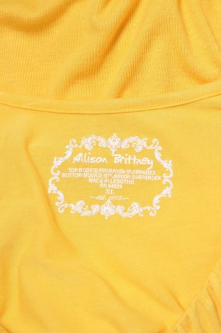 Дамска блуза Allison Brittney, Размер XL, Цвят Жълт, Цена 29,00 лв.