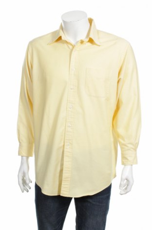 Мъжка риза Brooks Brothers, Размер L, Цвят Жълт, Цена 32,00 лв.