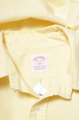 Мъжка риза Brooks Brothers, Размер L, Цвят Жълт, Цена 32,00 лв.