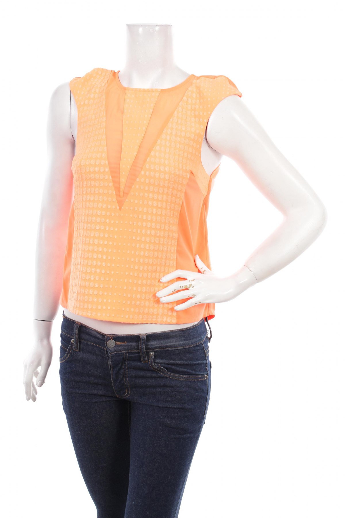 Дамска блуза, Размер M, Цвят Оранжев, Цена 18,00 лв.
