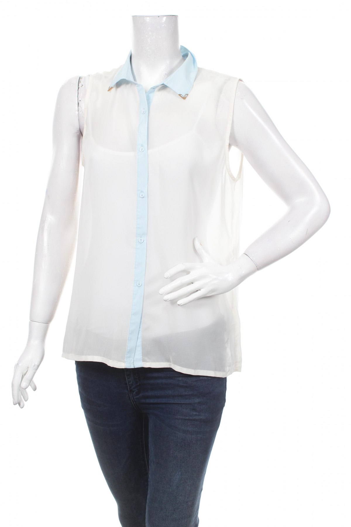 Γυναικείο πουκάμισο Bik Bok, Μέγεθος L, Χρώμα Εκρού, Τιμή 13,61 €