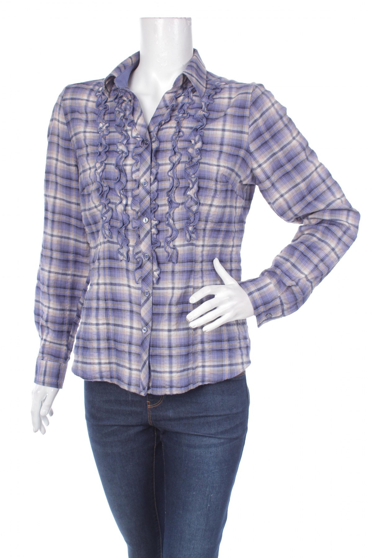 Γυναικείο πουκάμισο Canda, Μέγεθος M, Χρώμα Μπλέ, Τιμή 13,61 €