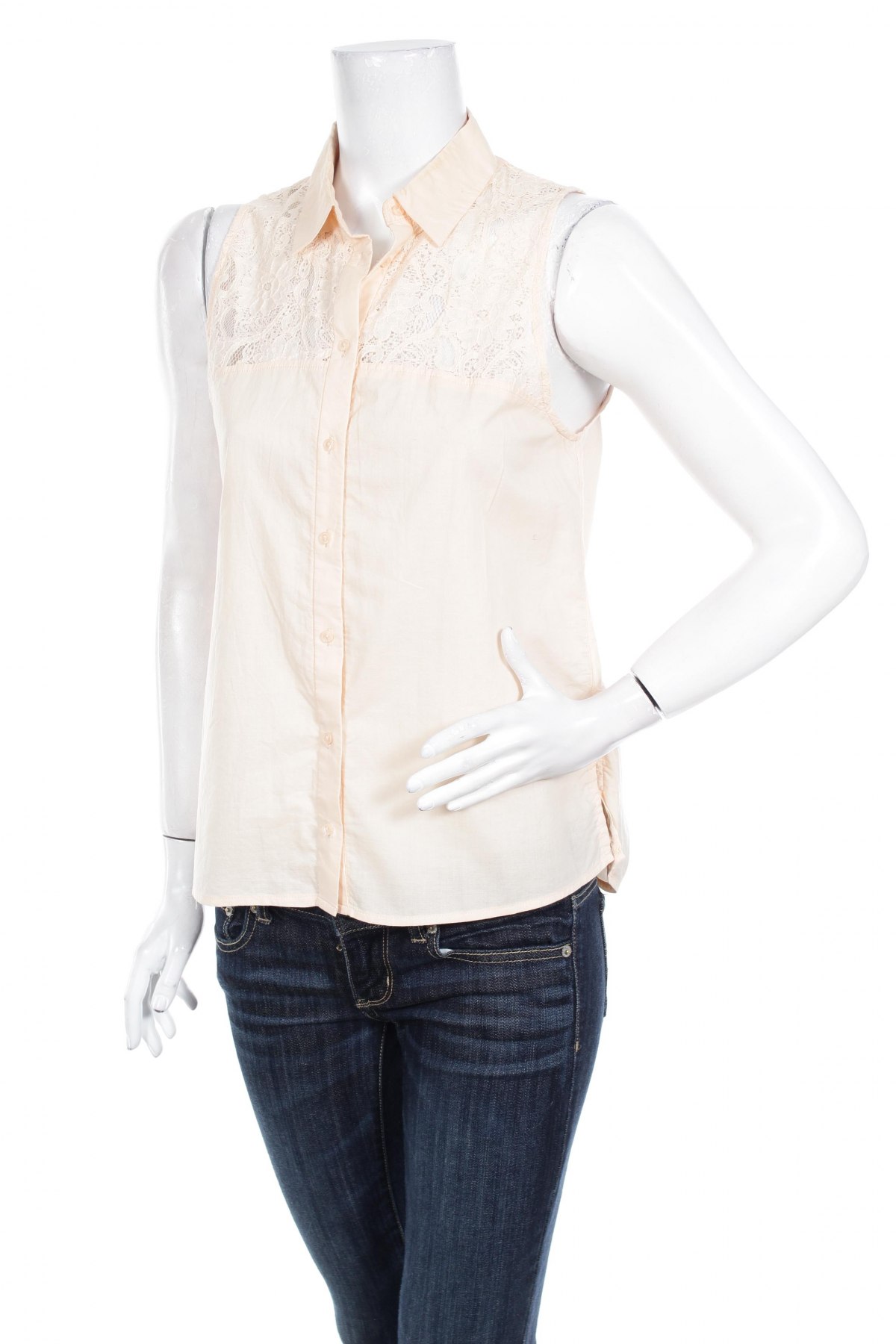 Γυναικείο πουκάμισο H&M Conscious Collection, Μέγεθος M, Χρώμα  Μπέζ, Τιμή 9,90 €