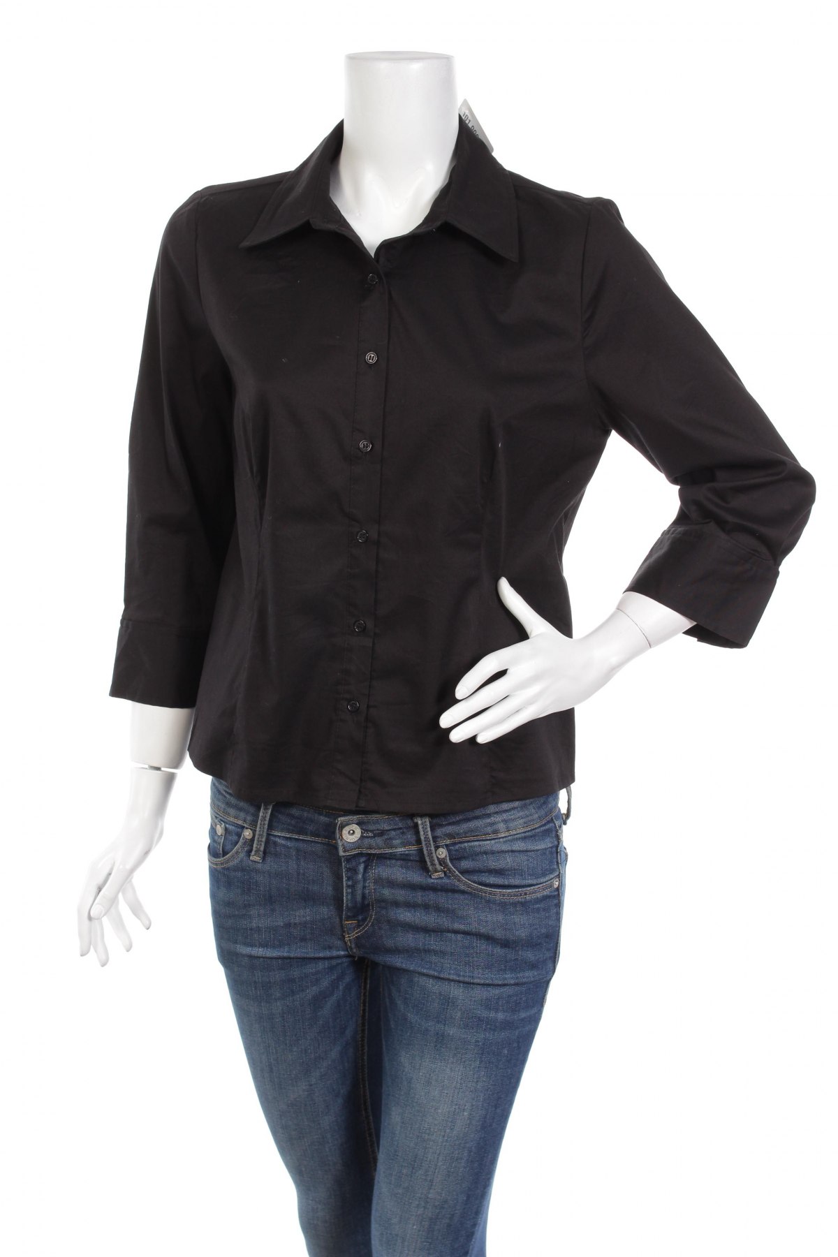 Γυναικείο πουκάμισο Intro, Μέγεθος M, Χρώμα Μαύρο, Τιμή 14,85 €