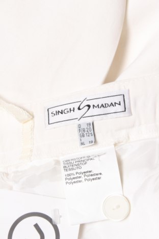 Дамски панталон Singh S Madan, Размер M, Цвят Бял, Цена 19,55 лв.