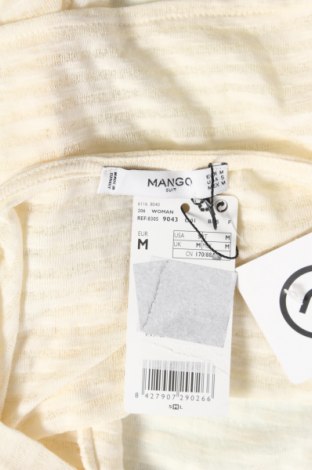 Γυναικείο αμάνικο μπλουζάκι Mango, Μέγεθος M, Χρώμα  Μπέζ, 66% πολυεστέρας, 34% βαμβάκι, Τιμή 5,72 €