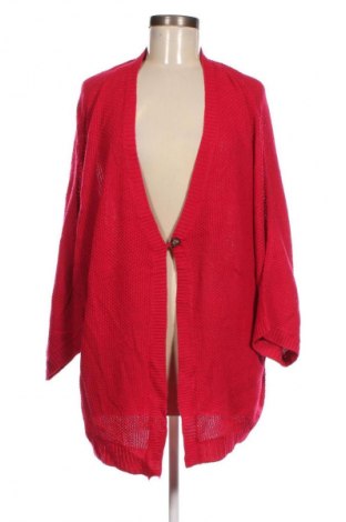 Damen Strickjacke Laura Torelli, Größe XXL, Farbe Rot, Preis 8,49 €