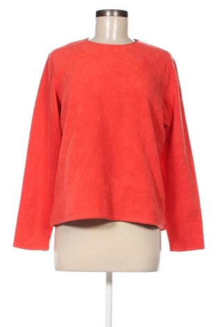 Damen Fleece Shirt Lands' End, Größe M, Farbe Orange, Preis € 3,49