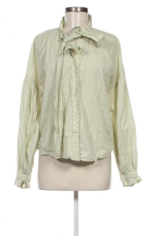 Γυναικείο πουκάμισο Gina Tricot, Μέγεθος M, Χρώμα Πράσινο, Τιμή 5,83 €