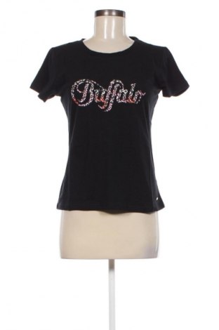 Γυναικείο t-shirt Buffalo, Μέγεθος S, Χρώμα Μαύρο, Τιμή 7,42 €
